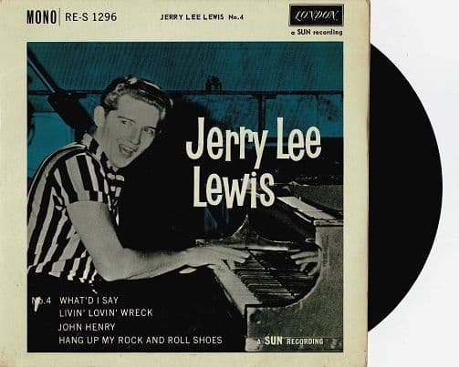 JERRY LEE LEWIS Jerry Lee Lewis No 4 EP Vinyl Record 7 Inch London 1961